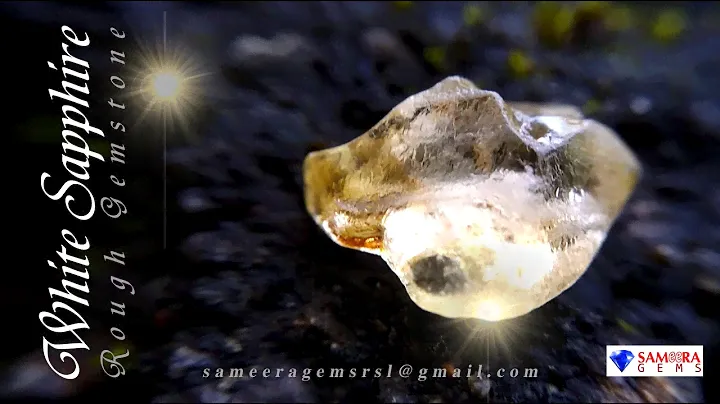 NATURAL WHITE SAPPHIRE ROUGH GEMSTONE SRI LANKA | SAMEERA GEMS