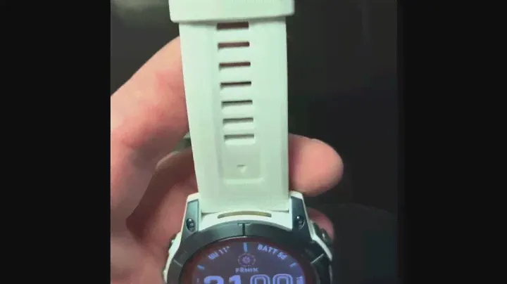 Garmin Fenix 7X Sapphire Solar Mineral Blue DLC Titanium with Whitestone Band