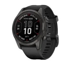 Garmin Fenix 7S Pro Sapphire Solar Carbon Gray DLC Titanium with Black Band