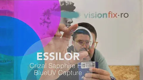 Lentile premium Essilor BlueCapture UV Sapphire HR