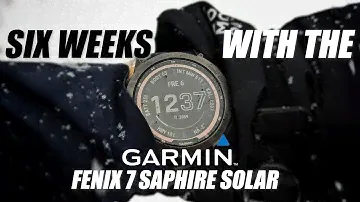 Garmin Fenix 7 Saphire Solar Intial Review