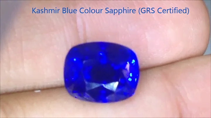 Natural Kashmir Blue Sapphire - 10 Carats - by Gandhi Enterprises