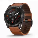 Часы Garmin EPIX Pro Gen 2 Sapphire Carbon Gray 51mm Chestnut Leather Band