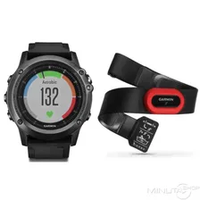 Garmin Fenix 3 Sapphire HR с черным браслетом без нагрудного пульсометра (010-01338-71)