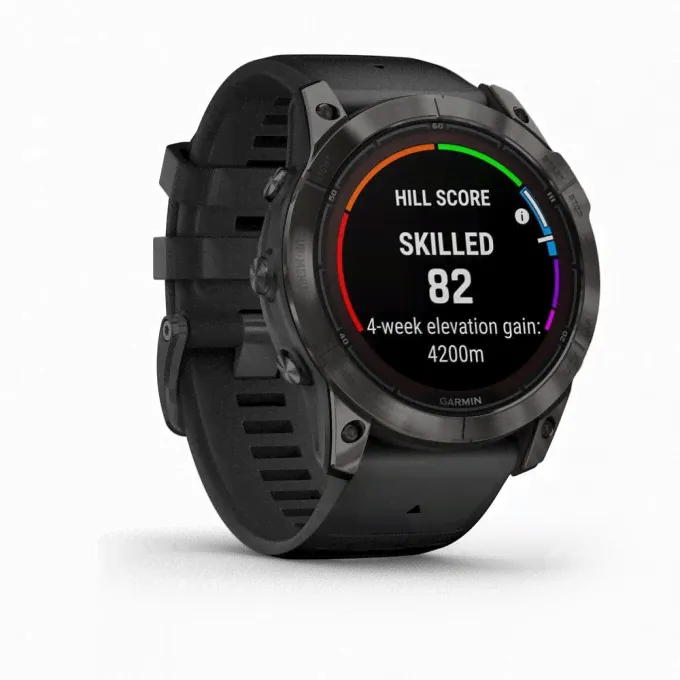 fenix 7X Pro Sapphire Solar Edition Титановый угольно-серый корпус DLC и черным ремешком-1