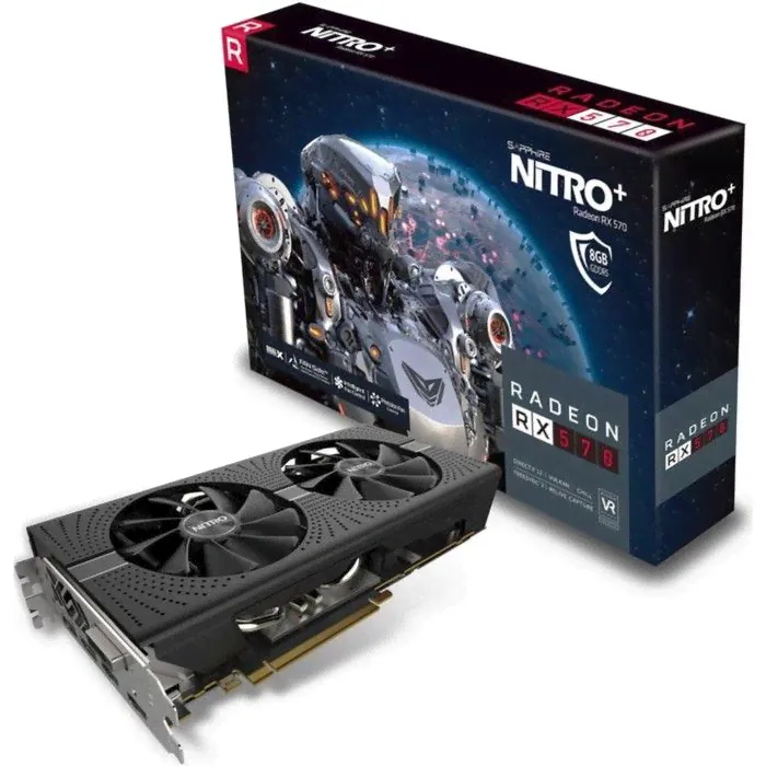 Sapphire Видеокарта Radeon RX 580 Sapphire NITRO RX 580 4 GB 4 ГБ (11265-07-20G)-0