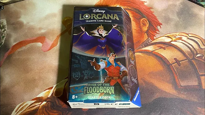 Lorcana Rise of the Floodborn Amber Sapphire Starter Deck!
