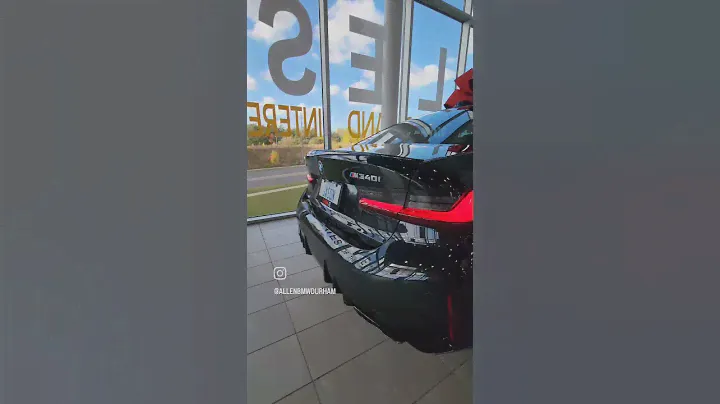 2024 BMW M340i xDrive Black Sapphire Metallic on Tacora Red