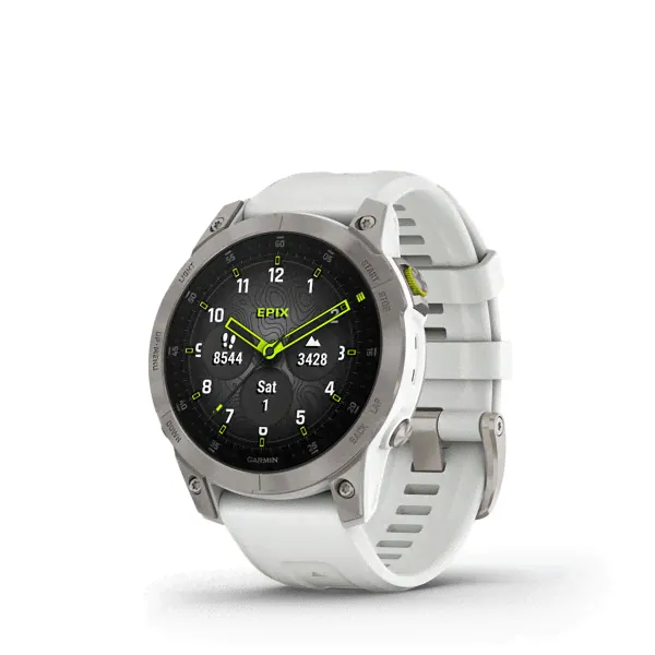 Умные часы Garmin Epix (Gen 2) Sapphire (White Titanium)-0