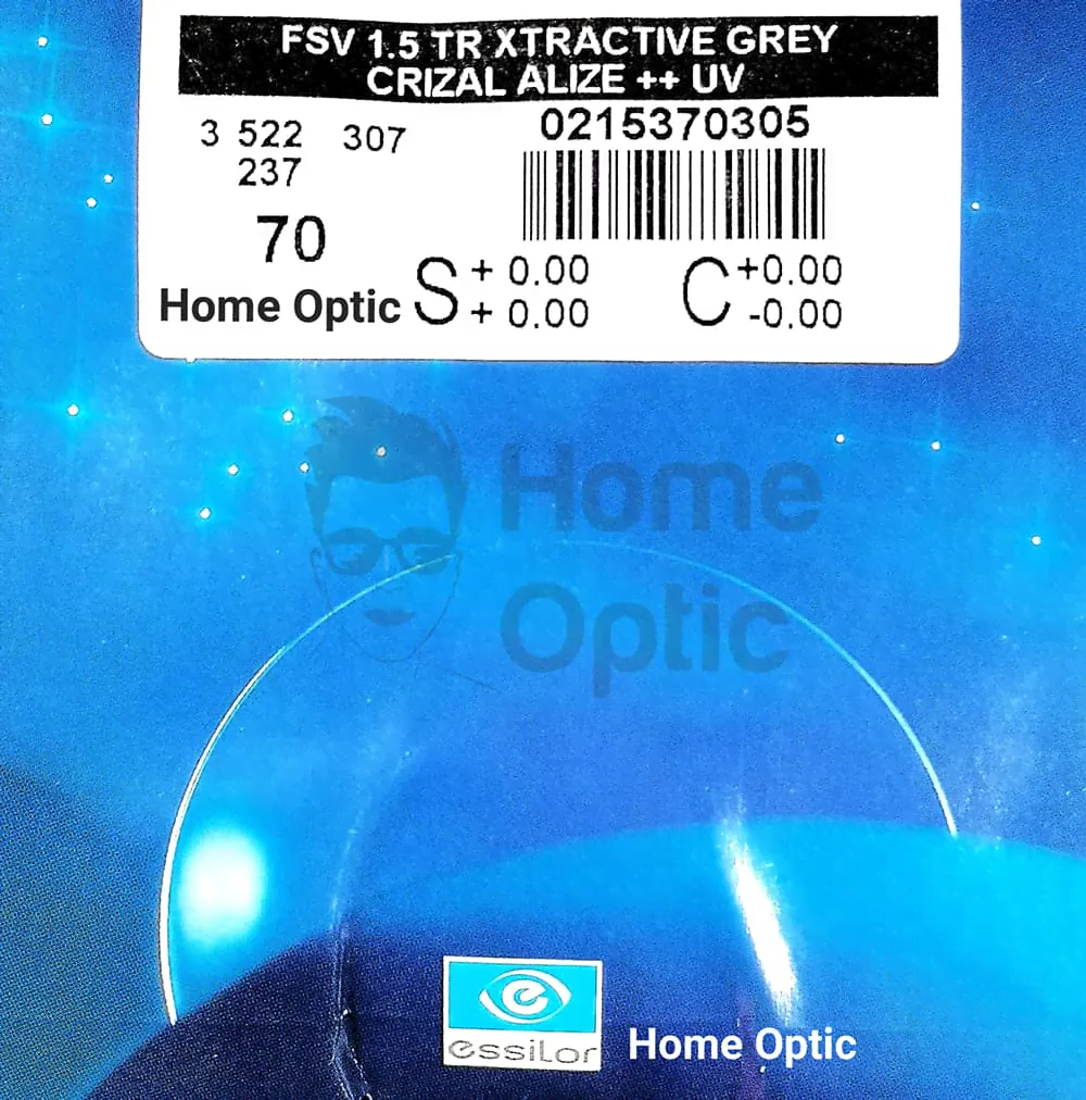 Линза Essilor 1.50 Orma Transitions XTRActive NG Grey Crizal Sapphire HR