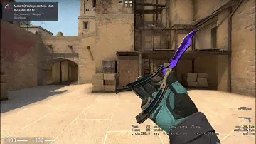 STATTRAK BUTTERFLY KNIFE DOPPLER SAPPHIRE BLUE SHOWCASE