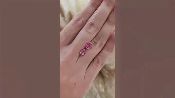 Natural Unheated Padparadscha Sapphires 2.01 carats and 1.75 carats with GRS Reports