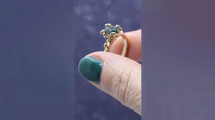 Baleal Montana Teal Sapphire Ring