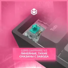 Клавиатура IO by Red Square игровая беспроводная SXT, (G3ms Sapphire), Русская раскладка, черный, темно-серый