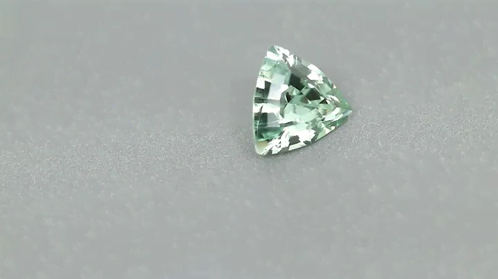 Montana Sapphire Untreated light teal/greenish blue trillion 2.85 carats