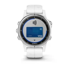 Умные часы Garmin Fenix 5S PLUS Sapphire, белые с белым ремешком