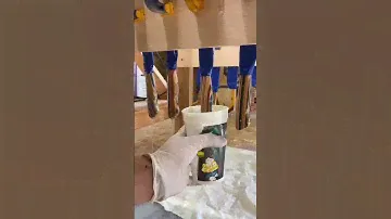 Using epoxy to finish our recycled skateboard chef’s knives! Use DANIEL10OFF at katsuracutlery.com✨