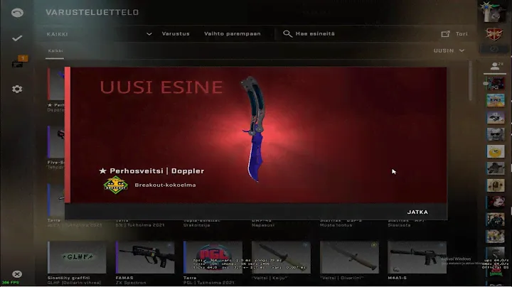 Butterfly Knife Sapphire Unboxing