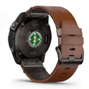 Часы Garmin EPIX Pro Gen 2 Sapphire Carbon Gray 51mm Chestnut Leather Band