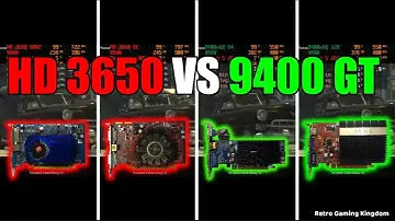 Radeon HD 3650 vs GeForce 9400 GT Test In 9 Games (No FPS Drop - Capture Card)