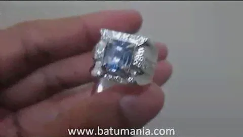 Natural Light Blue Sapphire Sri Lanka (Ceylon) & Silver Rings