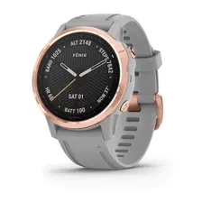 Garmin Fenix 6S Sapphire с GPS, розовое золото с серым ремешком