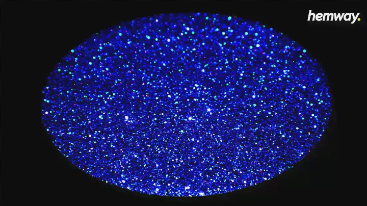 Hemway Glitter - Sapphire Blue Holographic (1/40" 0.6mm)