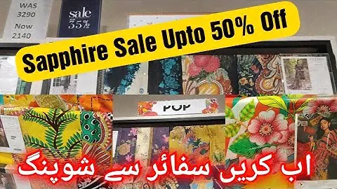 Sapphire Sale Upto 50% Off On Stitch & Unstitch Collection😱. Part :1