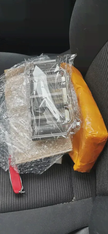 🛍 Оригинальный радиатор для видеокарты SAPPHIRE RX470 RX480 RX570 RX580 шаг 53x53 мм-0