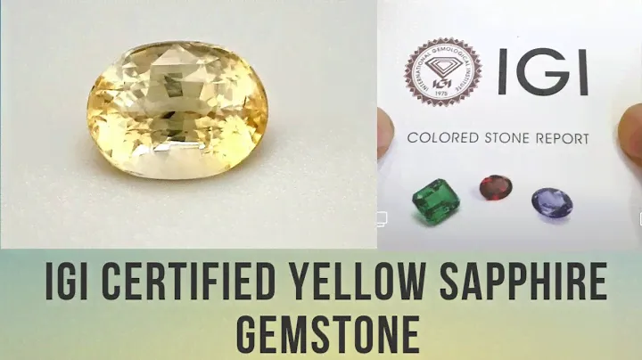 Yellow Sapphire - 5.11 Cts SOLD | Origin: SriLanka/Cylon |Certified by -  IGI Lab | HTPGEMSTONES |