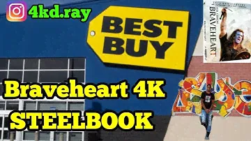 Braveheart 4K Blu-ray STEELBOOK/ Bestbuy in-store pickup vlog