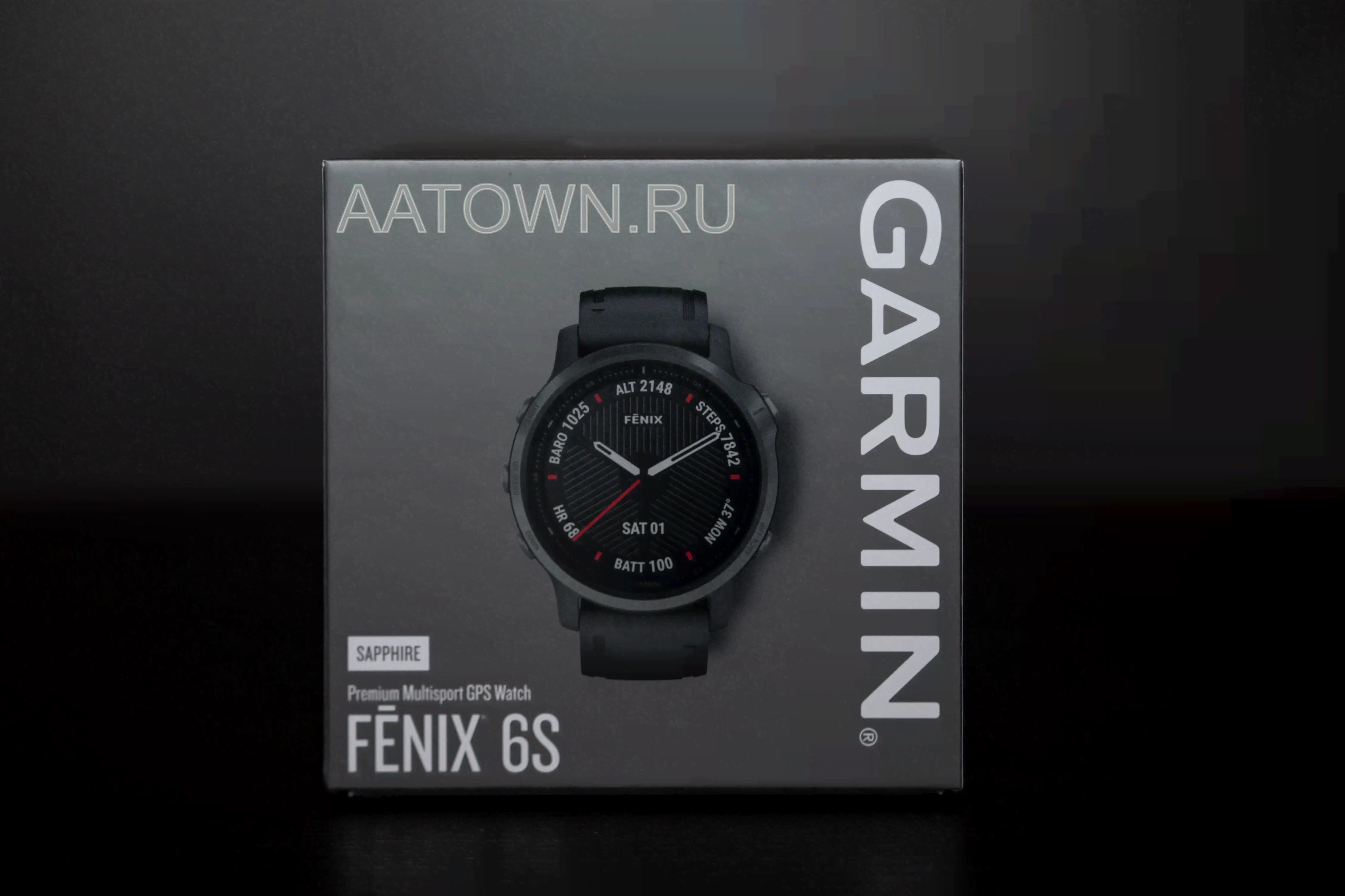 Garmin Fenix 6S Sapphire серый DLC с черным ремешком Pro and Sapphire Editions Sapphire - Carbon Gray DLC with Black Band