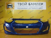 Бампер передний Hyundai Solaris 2011 цвет Синий Sapphire Blue WGM
