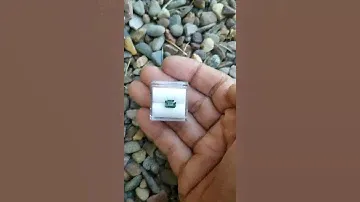 Teal sapphire emerald cut shape