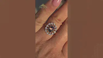 🌸 Blooming Elegance: Padparadscha Sapphire Ring