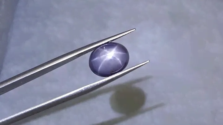G730 GREYISH-BLUE STAR SAPPHIRE 3.82CT Cabochon, Blue Sapphire, Oval Gemstone, Sri Lanka