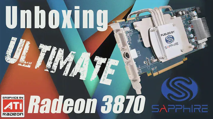 Unboxing Sapphire Radeon HD 3870 ULTIMATE