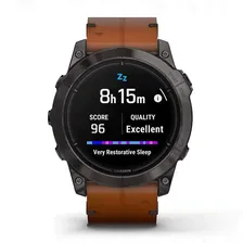 Часы Garmin EPIX Pro Gen 2 Sapphire Carbon Gray 51mm Chestnut Leather Band