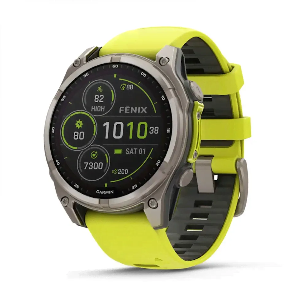 Часы Garmin Fenix 8 47mm Solar Sapphire Amp Yellow-0