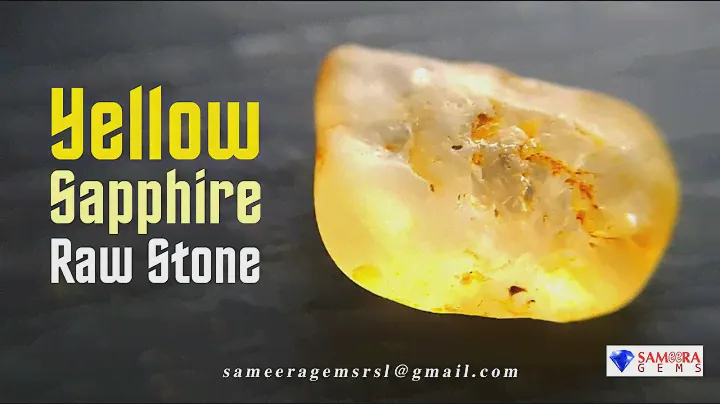 CEYLON NATURAL YELLOW SAPPHIRE RAW STONE | SAMEERA GEMS