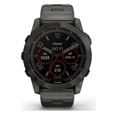Умные часы Garmin Fenix 7X Sapphire Solar Premium Edition (Цвет: Titanium Gray)