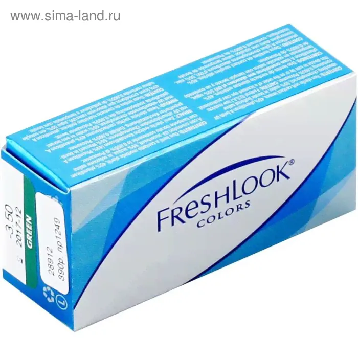 Цветные контактные линзы FreshLook Colors Sapphire Blue, -4,5/8,6 в наборе 2шт-0