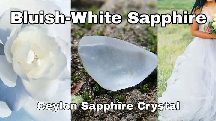 Ceylon Natural Bluish-White Sapphire Rough Crystal