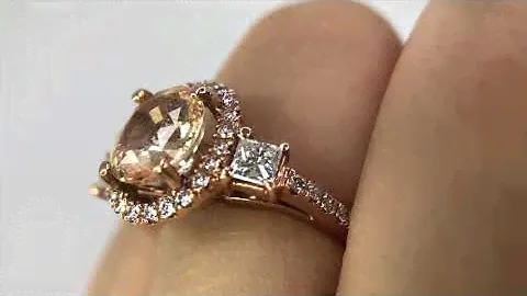Peach Sapphire Under The Lens