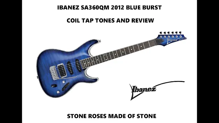IBANEZ SA360QM 2012 GUITAR, Made Of Stone, Stone Roses Cover