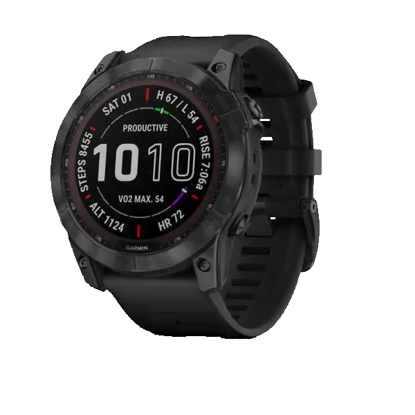 Часы Garmin Fenix 7X Sapphire Solar Carbon Gray Titanium Band