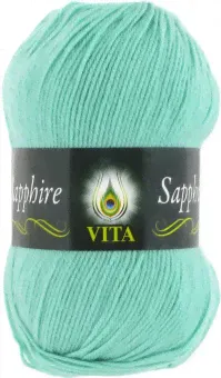 Пряжа Вита SAPPHIRE 1536 св.зел.бирюза