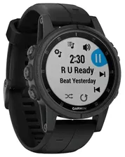 Умные часы Garmin Fenix 5S Plus Sapphire, черный