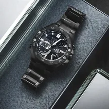Часы Casio Waterproof Sports EDIFICE Sapphire Crystal Solar Powered Mens Black Analog/Digital Combo, черный ecb-10ydc-1a | black (mbz173006)