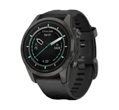 Garmin Epix Pro (Gen 2) Sapphire 42 mm Carbon Gray DLC Titanium with Black Band